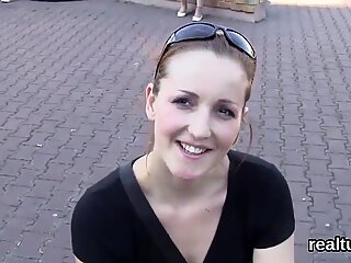 Stellar czech nympho gets tempted in the mall and rode in pov